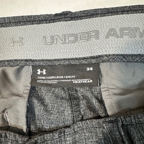 Lot of 2 Under Armour Mens Golf Shorts Size 34 Blue Grey HeatGear Loose 1272358 - Picture 11 of 13